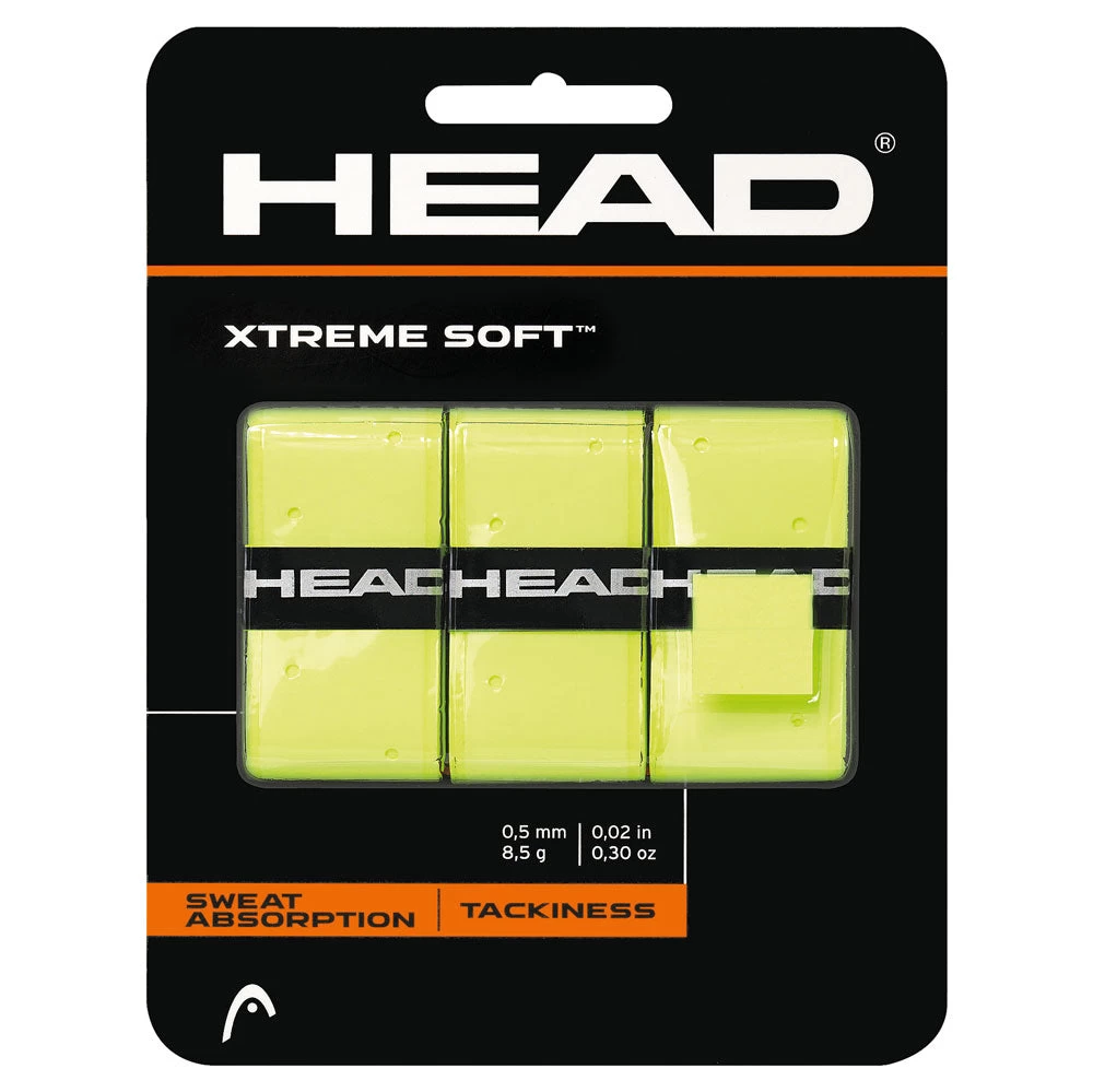 Head Xtreme Soft Overgrip 3 Pack (Yellow) 1 Head Xtreme Soft Overgrip 3 Pack (Yellow)