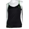 Prince Womens Spaghetti Strap Tank Top (Black/Green)