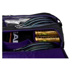 Head R-PET Gravity Duffel 12 Pack Racquet Bag (Black) -Tennis Equipment Store 3gravityduffelblack