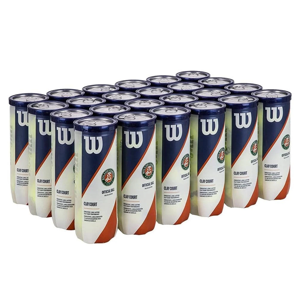 Wilson Roland Garros Clay Court Tennis Balls - 24 Can Case 1 Wilson Roland Garros Clay Court Tennis Balls - 24 Can Case