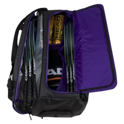 Head R-PET Gravity Duffel 12 Pack Racquet Bag (Black) -Tennis Equipment Store 6gravityduffelblack