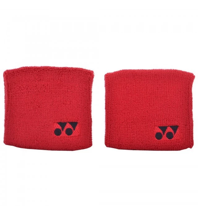 Yonex 3" Wristband 2 Pack (Red) 1 Yonex 3" Wristband 2 Pack (Red)
