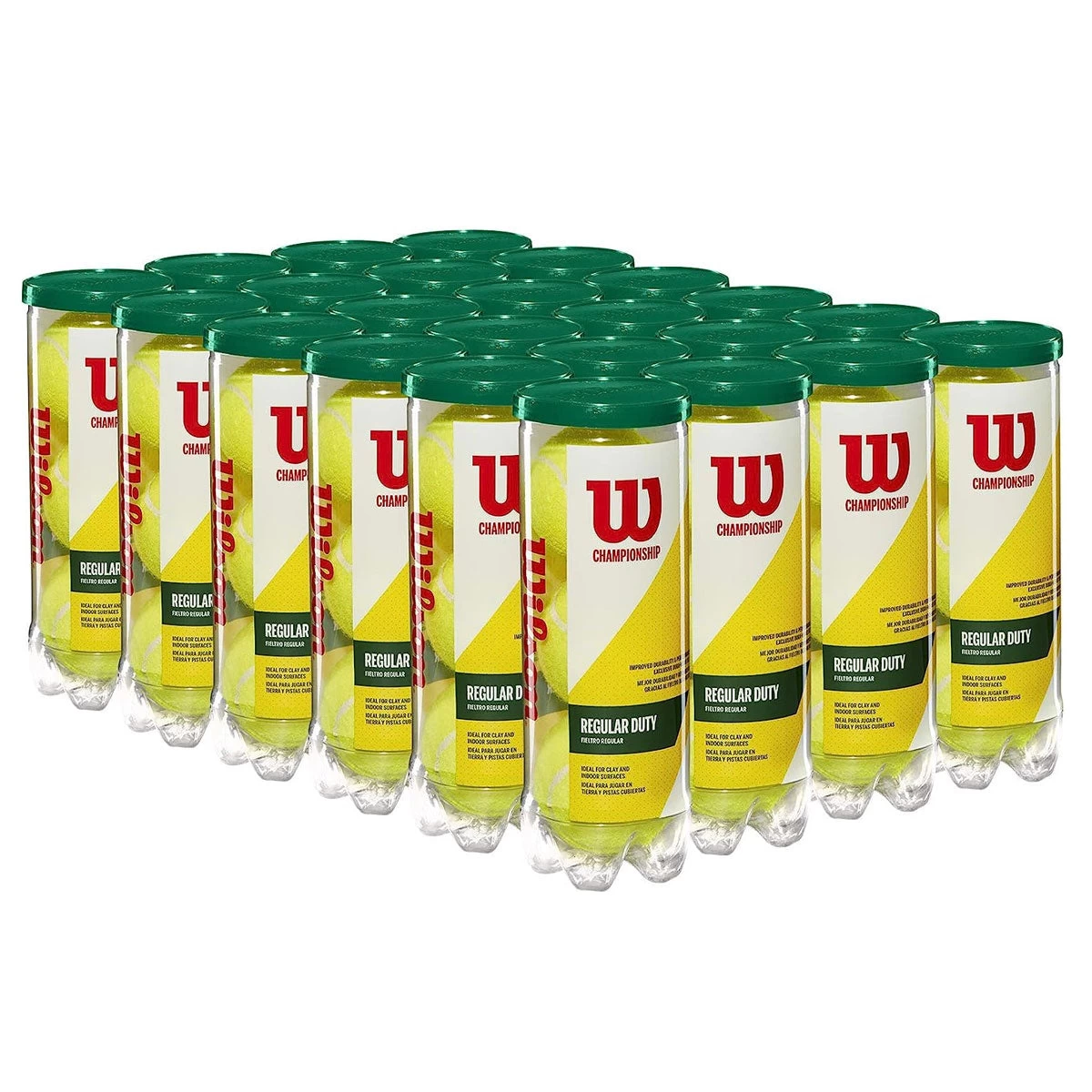 Wilson Championship Regular Duty Tennis Balls - 24 Can Case 1 Wilson Championship Regular Duty Tennis Balls - 24 Can Case