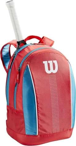 Wilson Junior Racquet Backpack (Coral/Blue/White) -Tennis Equipment Store 81uWs5v8L L. AC SX679