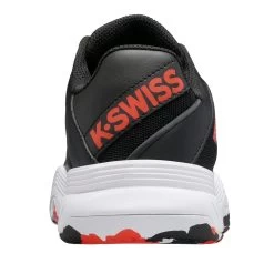 K-Swiss Court Express OMNI Junior Tennis Shoe (Black/White/Orange) -Tennis Equipment Store 86609 060.03