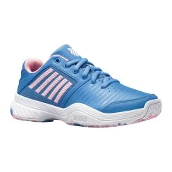 K-Swiss Court Express OMNI Junior Tennis Shoe (Blue/Pink/White) -Tennis Equipment Store 86609 454.01