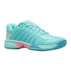 K-Swiss Express Light Women's Pickleball Shoe (Mint/Pink) -Tennis Equipment Store 96563 436.01