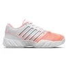 K-Swiss Bigshot Light 4 Women's Tennis Shoe (White/Peach)