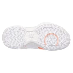 K-Swiss Bigshot Light 4 Women's Tennis Shoe (White/Peach) -Tennis Equipment Store 96989 683.05