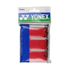 Yonex Tacky Fit Overgrip 3 Pack (Red)
