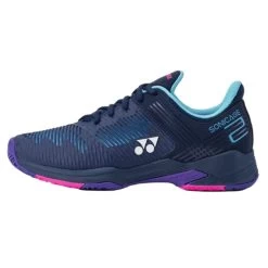 Yonex Power Cushion Sonicage 2 Women's Tennis Shoe (Navy/Blue Purple) -Tennis Equipment Store AC SL1365 3