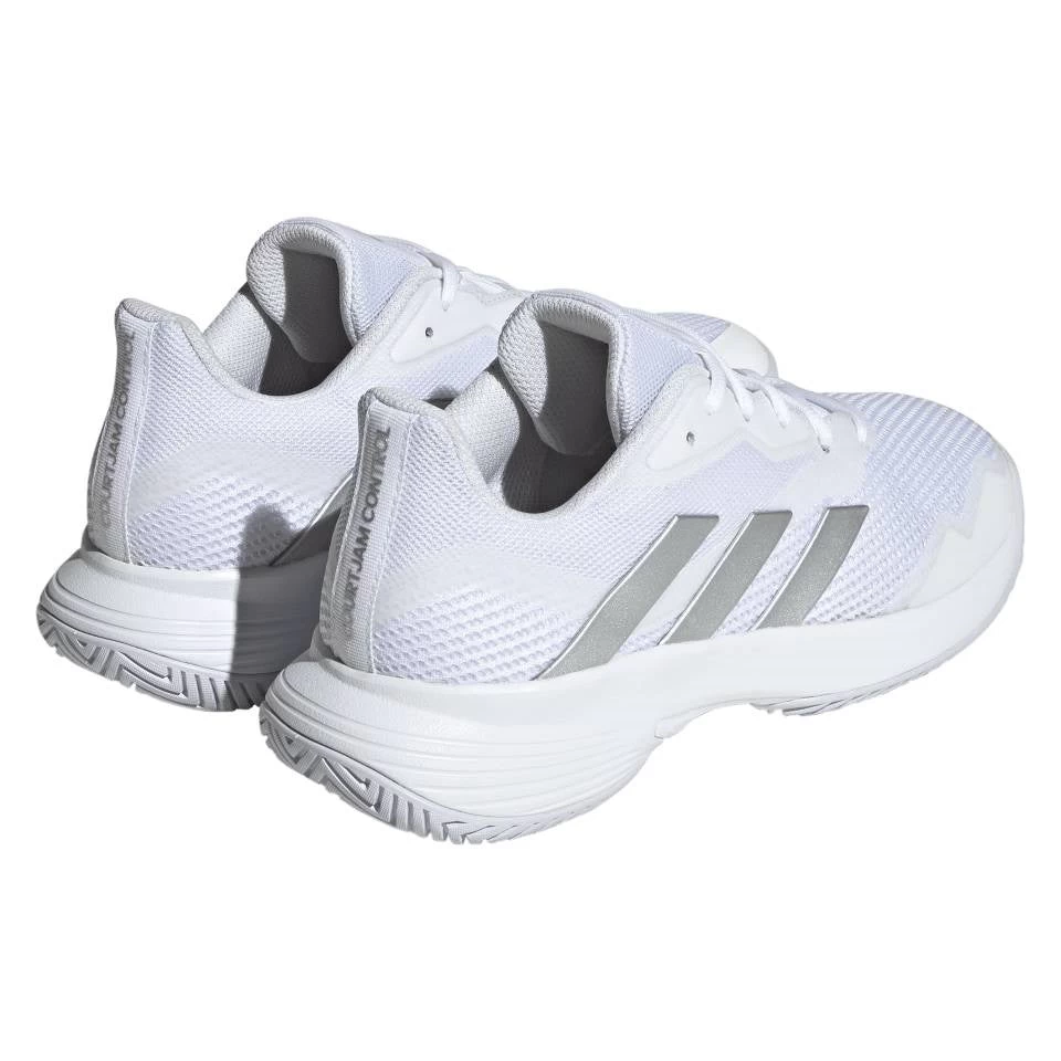 Adidas CourtJam Control Women's Tennis Shoe (White) 4 Adidas CourtJam Control Women's Tennis Shoe (White) - Image 4