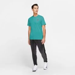 Nike Men's Court Top (Washed Teal) -Tennis Equipment Store BV5809 392 PHSYM002 3144