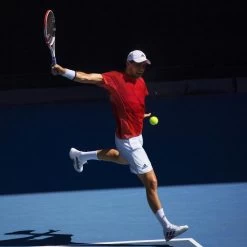 Adidas Barricade Tokyo Men's Tennis Shoe (White/Black/Solar Red) -Tennis Equipment Store Barricade Tokyo Tennis Shoes White FZ3935 HM3