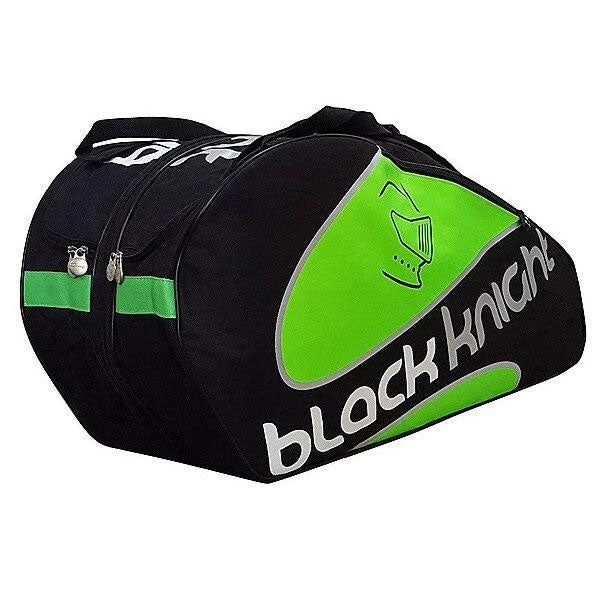 Black Knight Triple Racquet Bag (Black/Green) 1 Black Knight Triple Racquet Bag (Black/Green)