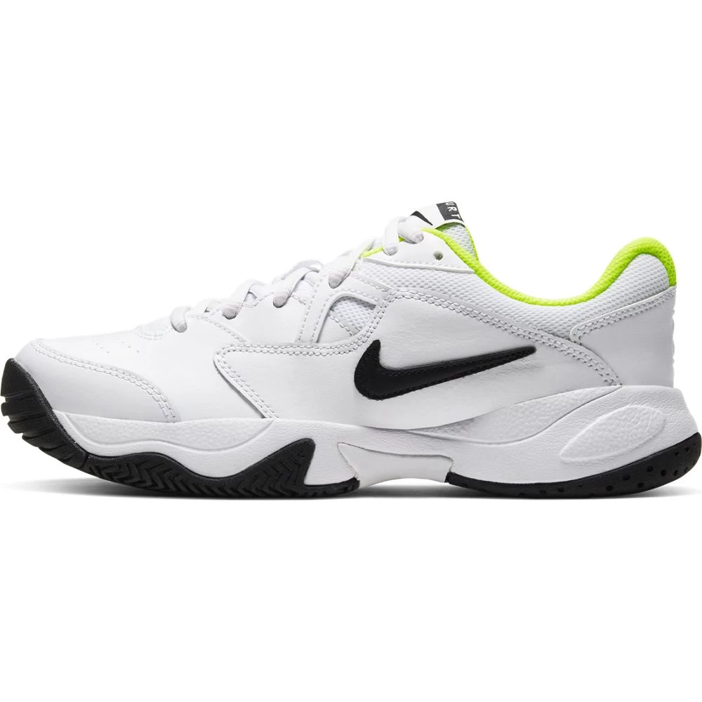 Nike Court Lite 2 Junior Tennis Shoe (White/Black/Green) 2 Nike Court Lite 2 Junior Tennis Shoe (White/Black/Green) - Image 2