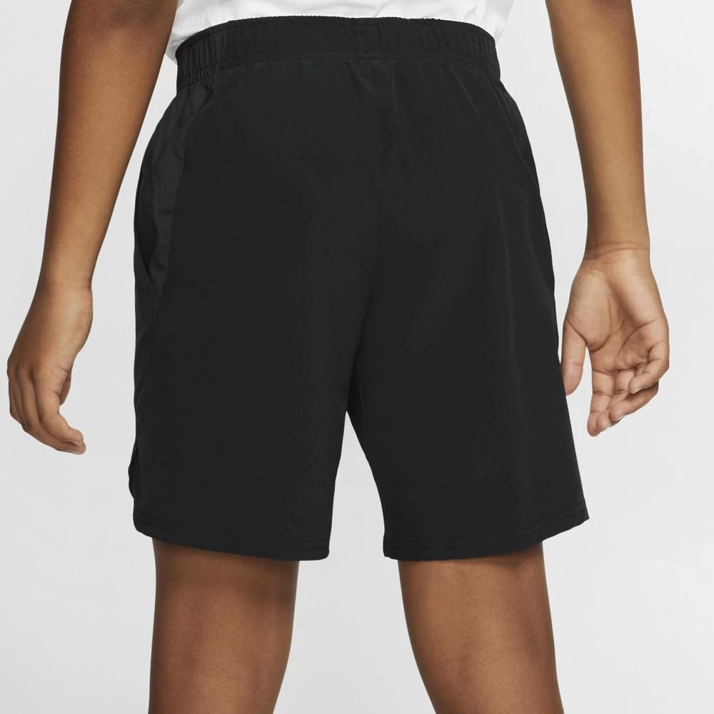 Nike Boy's Court Flex Ace Shorts (Black/White) 3 Nike Boy's Court Flex Ace Shorts (Black/White) - Image 3