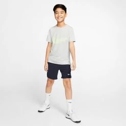 Nike Boy's Court Flex Ace Shorts (Obsidian/White) 9 Nike Boy's Court Flex Ace Shorts (Obsidian/White) -Tennis Equipment Store CI9409 452 PHSYM003 3144