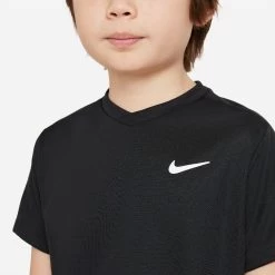 Nike Boys' Dri-FIT Victory Top (Black/White) -Tennis Equipment Store CV7565 010 PHSYM001 3144
