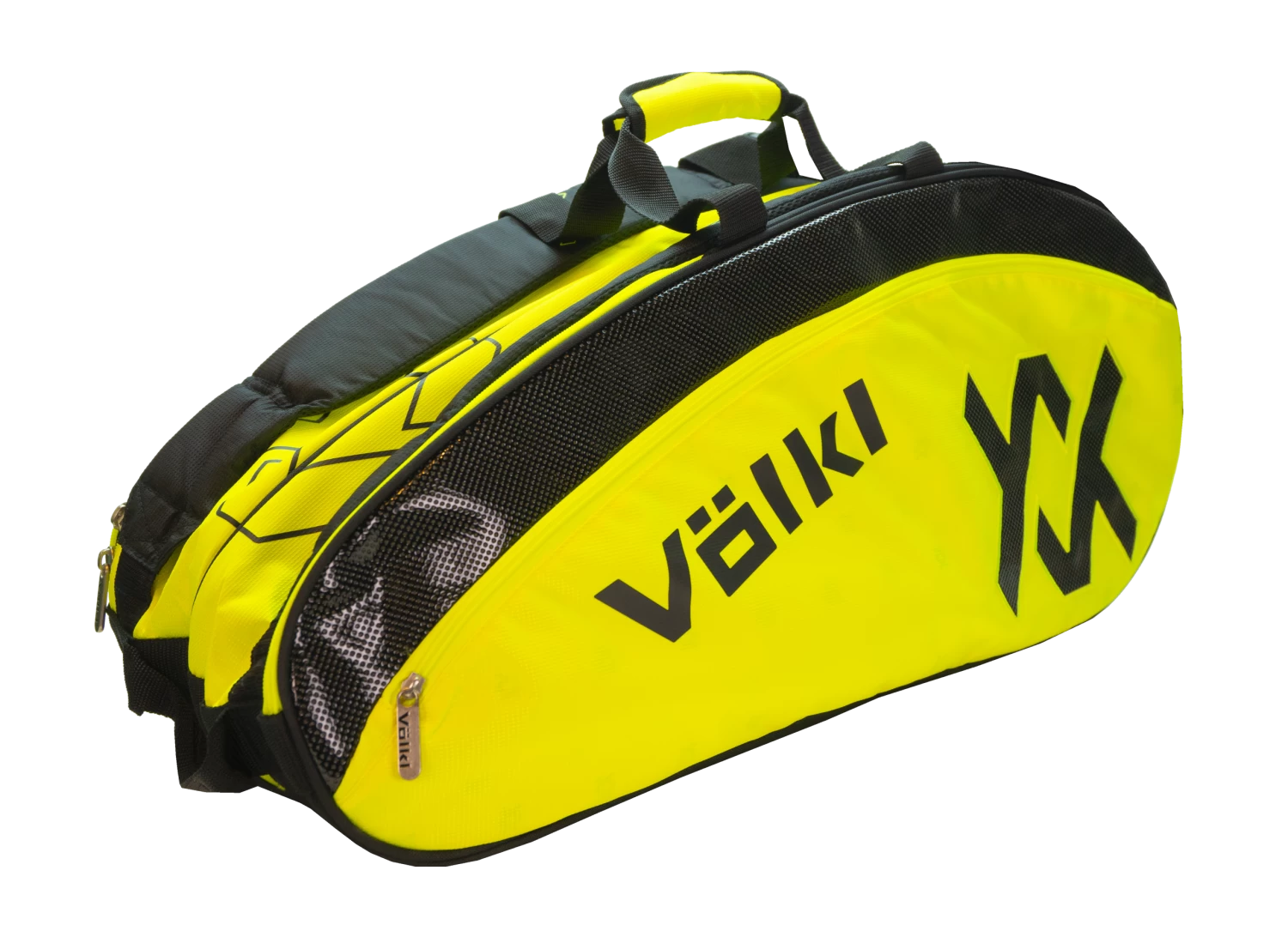 Volkl Tour Combi 6 Pack Racquet Bag (Neon Yellow/Black) 1 Volkl Tour Combi 6 Pack Racquet Bag (Neon Yellow/Black)