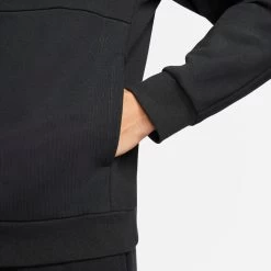 Nike Men's Fleece Heritage Tennis Hoodie (Black) -Tennis Equipment Store DA5711 010 PHSYM002 3144