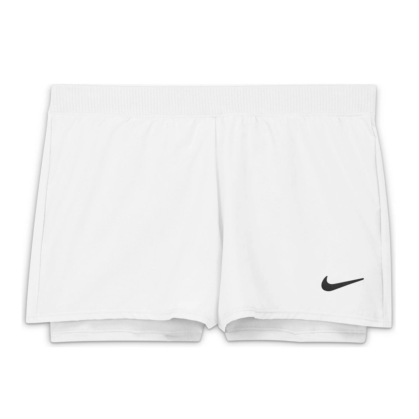 Nike Girls' Dri-FIT Victory Shorts (White/Black) 2 Nike Girls' Dri-FIT Victory Shorts (White/Black) - Image 2
