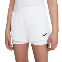 Nike Girls' Dri-FIT Victory Shorts (White/Black)