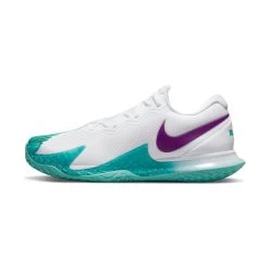 Nike Zoom Vapor Cage 4 Rafa Men's Tennis Shoe (White/Red/Teal) -Tennis Equipment Store DD1579 153 PHSLH000 3144