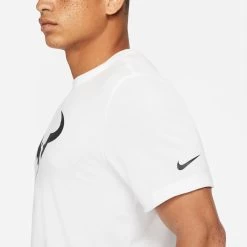 Nike Men's Dri-FIT Rafa Top (White/Black) -Tennis Equipment Store DJ2582 101 PHSYM001 3144