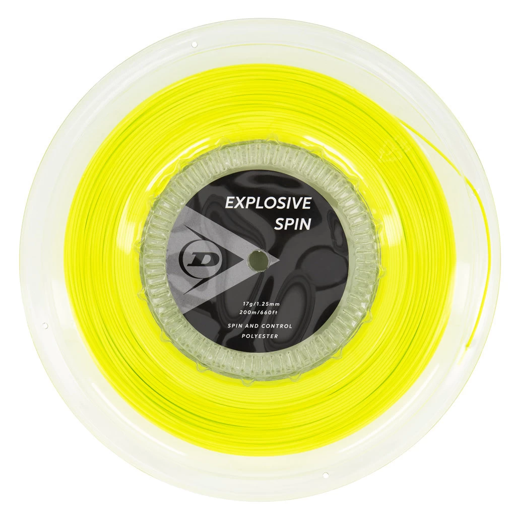 Dunlop Explosive Spin 17/1.25 Tennis String Reel (Yellow) 1 Dunlop Explosive Spin 17/1.25 Tennis String Reel (Yellow)