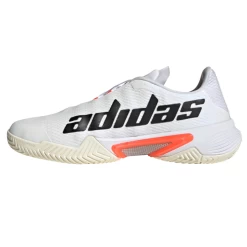 Adidas Barricade Tokyo Men's Tennis Shoe (White/Black/Solar Red) -Tennis Equipment Store FZ3935 FTW photo side medial center white