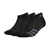 Adidas Men's Superlite 3 Stripe Low-Cut Socks (Black)