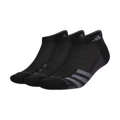Adidas Men's Superlite 3 Stripe Low-Cut Socks (Black)