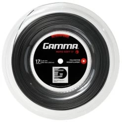 Gamma AMP Moto Soft 17/1.24 Tennis String Reel (Charcoal)