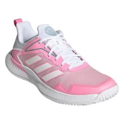 Adidas Defiant Speed Women's Tennis Shoe (Pink/White) -Tennis Equipment Store GV9529 6 FOOTWEAR Photography FrontLateralTopView transparent