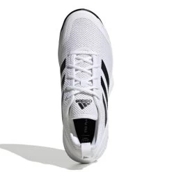 Adidas CourtFlash Men's Tennis Shoe (White/Black) 10 Adidas CourtFlash Men's Tennis Shoe (White/Black) -Tennis Equipment Store GW2518 3 FOOTWEAR Photography TopPortraitView white