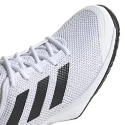 Adidas CourtFlash Men's Tennis Shoe (White/Black) 8 Adidas CourtFlash Men's Tennis Shoe (White/Black) -Tennis Equipment Store GW2518 8 FOOTWEAR Photography DetailView1 white