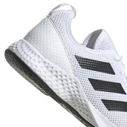 Adidas CourtFlash Men's Tennis Shoe (White/Black) 9 Adidas CourtFlash Men's Tennis Shoe (White/Black) -Tennis Equipment Store GW2518 9 FOOTWEAR Photography DetailView2 white