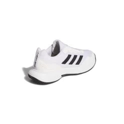 Adidas GameCourt 2 Men's Tennis Shoe (White/Black) -Tennis Equipment Store GW2991 7 FOOTWEAR Photography BackLateralTopView white