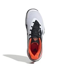 Adidas Barricade Junior Tennis Shoe (White/Black/Red) -Tennis Equipment Store GW2996 3 FOOTWEAR Photography TopPortraitView white