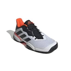 Adidas Barricade Junior Tennis Shoe (White/Black/Red) -Tennis Equipment Store GW2996 6 FOOTWEAR Photography FrontLateralTopView white