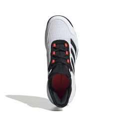 Adidas Ubersonic 4 Junior Tennis Shoe (White/Black/Red) -Tennis Equipment Store GW2997 3 FOOTWEAR Photography TopPortraitView white