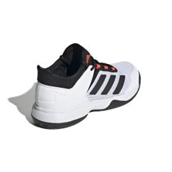 Adidas Ubersonic 4 Junior Tennis Shoe (White/Black/Red) -Tennis Equipment Store GW2997 7 FOOTWEAR Photography BackLateralTopView white