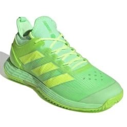Adidas Adizero Ubersonic 4 Men's Tennis Shoe (Beam Green/Signal Green) -Tennis Equipment Store GW6793 6 FOOTWEAR Photography FrontLateralTopView white