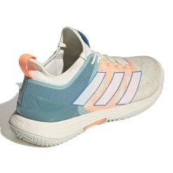 Adidas Adizero Ubersonic 4 Parley Men's Tennis Shoes (White/Beam Orange) -Tennis Equipment Store GX9623 7 FOOTWEAR Photography BackLateralTopView white