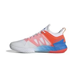 Adidas Adizero Ubersonic 4 Men's Tennis Shoe (White/Blue/Red) -Tennis Equipment Store GY3317 5 FOOTWEAR Photography SideMedialCenterView white