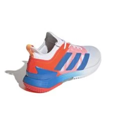 Adidas Adizero Ubersonic 4 Men's Tennis Shoe (White/Blue/Red) -Tennis Equipment Store GY3317 7 FOOTWEAR Photography BackLateralTopView white