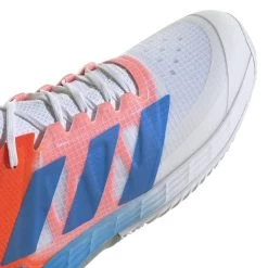 Adidas Adizero Ubersonic 4 Men's Tennis Shoe (White/Blue/Red) -Tennis Equipment Store GY3317 8 FOOTWEAR Photography DetailView1 white