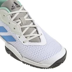 Adidas Barricade Junior Tennis Shoe (White/Blue) 7 Adidas Barricade Junior Tennis Shoe (White/Blue) -Tennis Equipment Store GY4017 7 FOOTWEAR Photography DetailView1 white