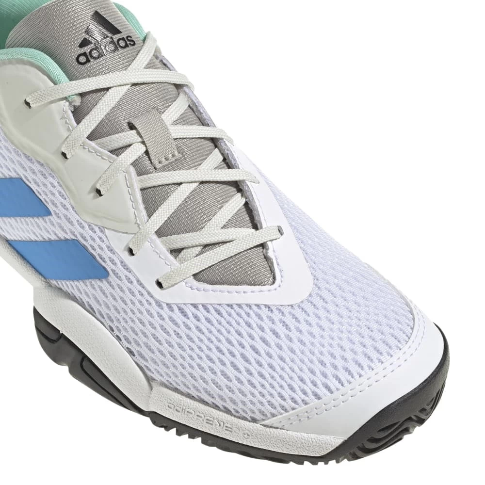 Adidas Barricade Junior Tennis Shoe (White/Blue) 3 Adidas Barricade Junior Tennis Shoe (White/Blue) - Image 3